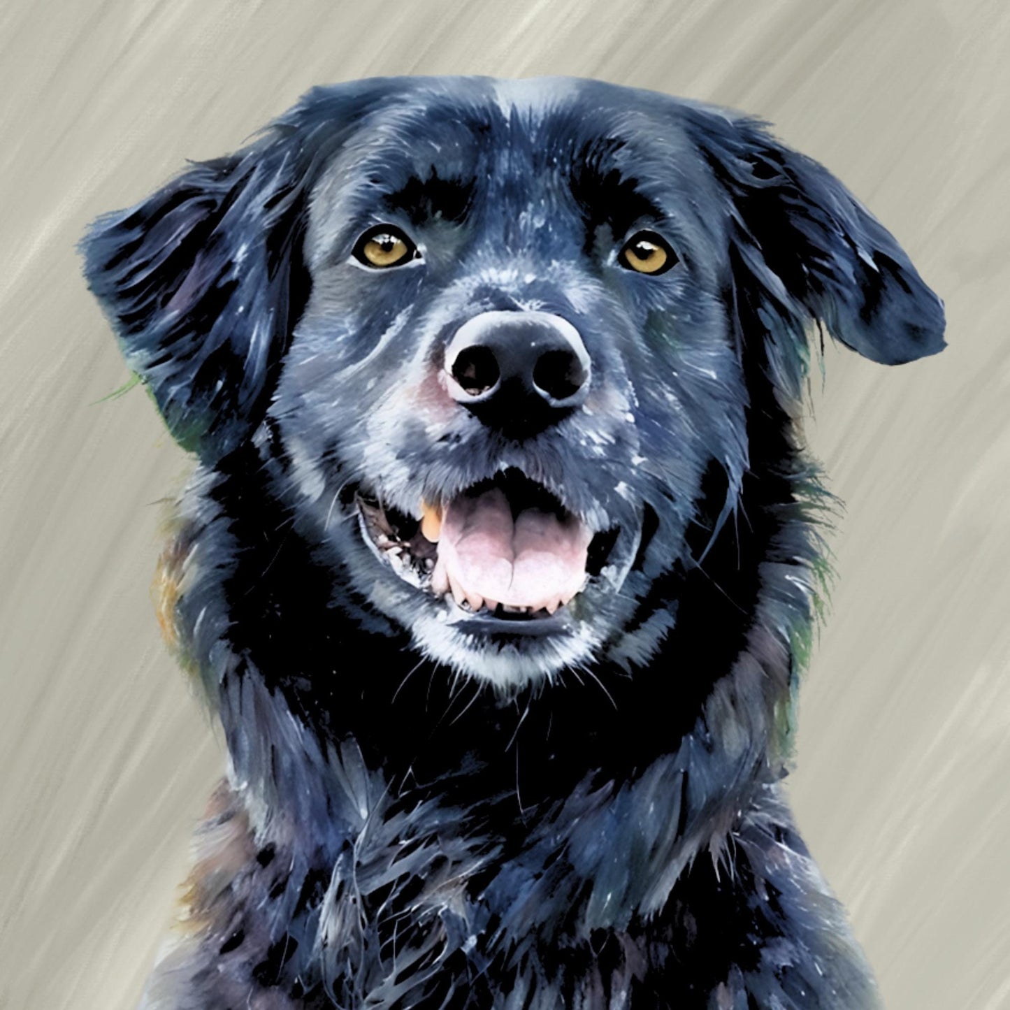 Custom Digital Pet Portrait or Printed Pet Portrait on Canvas – Personalized Pet Artwork - Pet Memorial Gift - Dog, Cat & Pet Lovers Gift