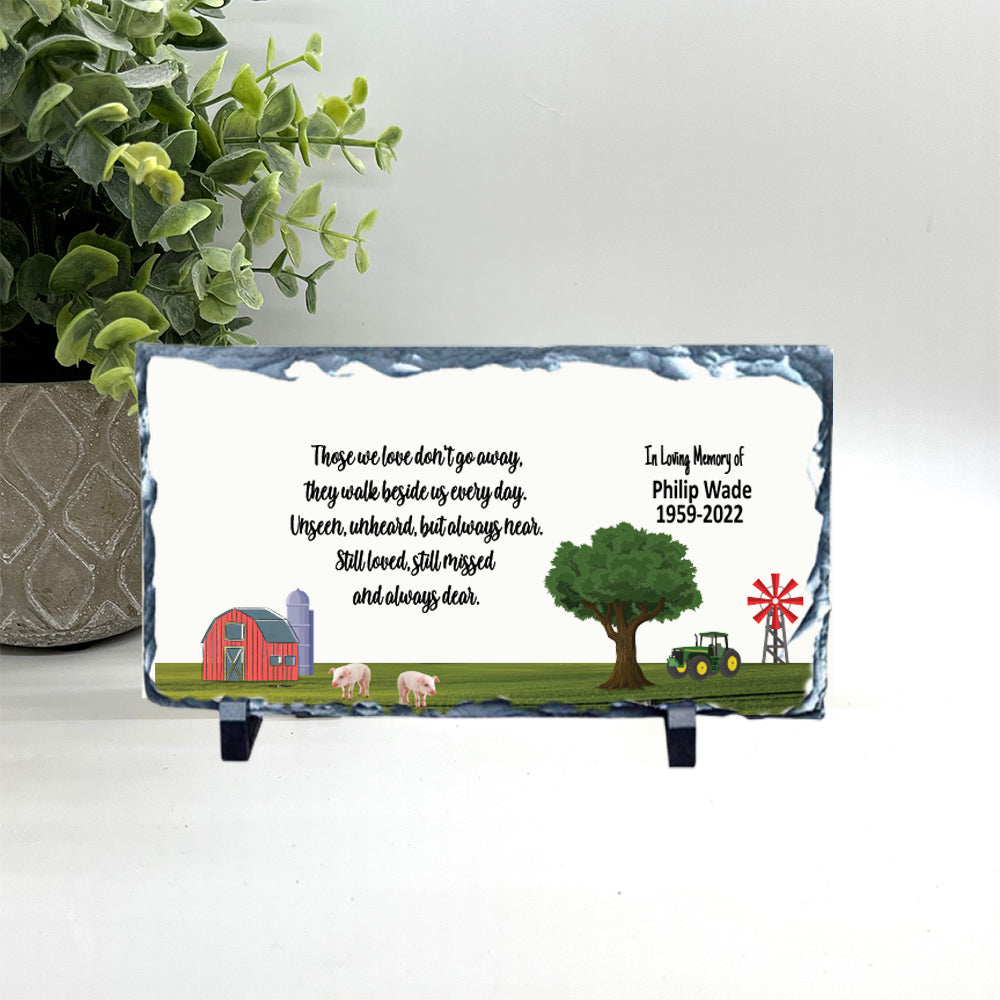 Memorial Stone - Sympathy Gift Bereavement Gift Funeral Gift - Farm Memorial - Condolence Gift - Custom Memorial Gift - Farm Memorial