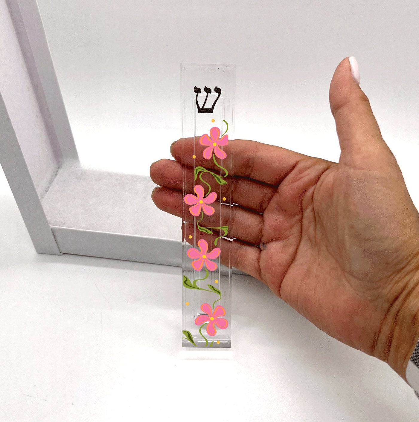 Personalized Mezuzah - With or without name - Acrylic Mezuzah - Modern Mezuzah - Personalized Judaica Gift - New Baby Gift - New Home Gift