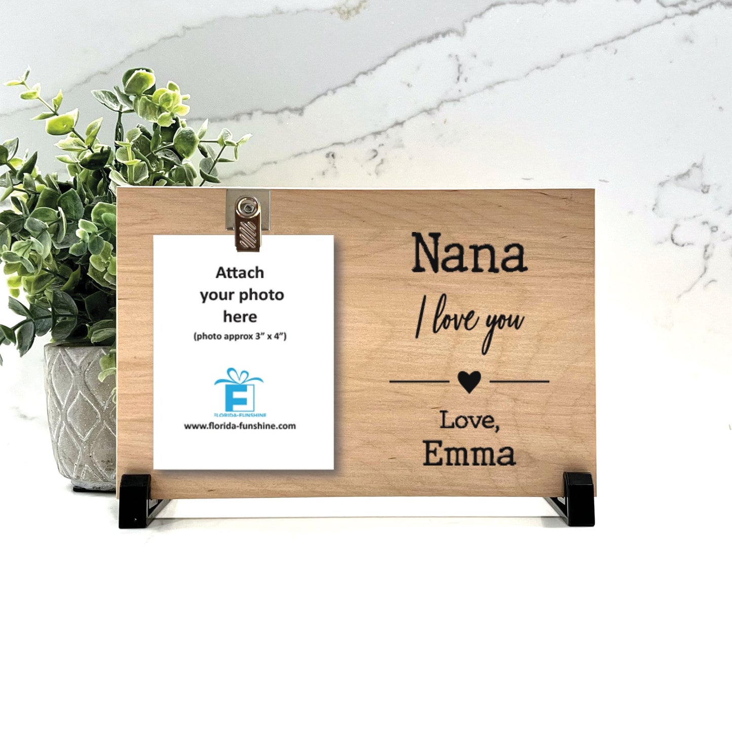Nana Frame, I love you Frame, Personalized Frame, Personalized Gift for Nana, Nanny, Grandma, Personalized Wood Frame from grandchild