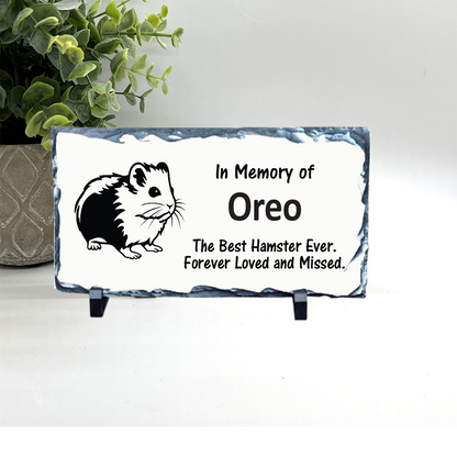 Hamster / Gerbil Memorial Stone - Personalized Hamster Memorial Gift