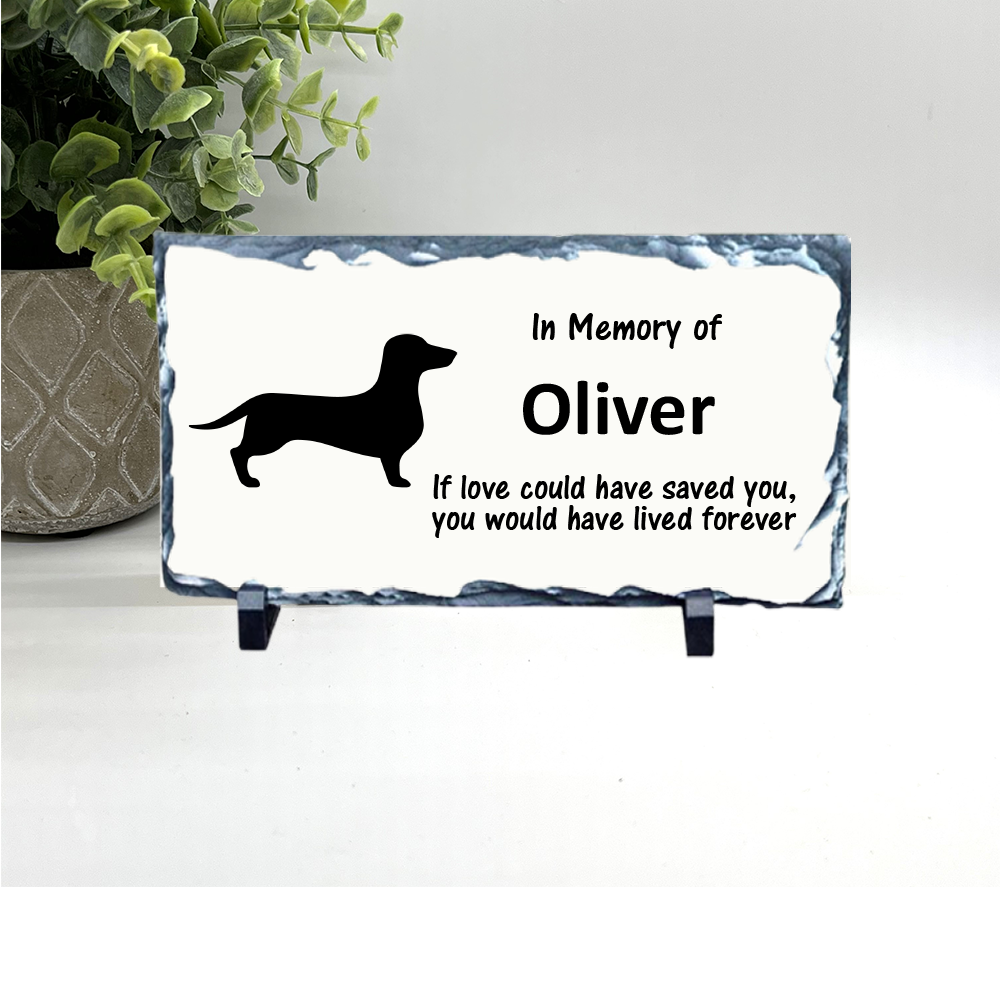 Dachshund Memorial - Dog Memorial Stone - Dog Sympathy Gift