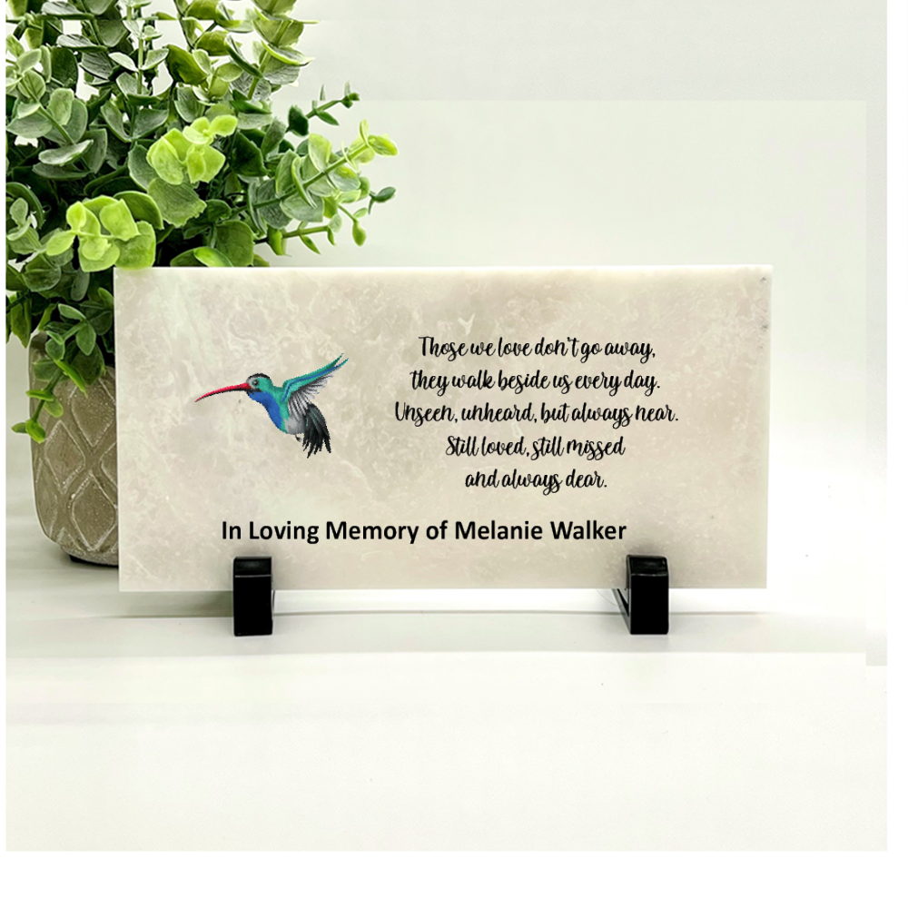 Memorial Stone Hummingbird - Custom Memorial Gift