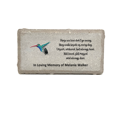 Memorial Stone Hummingbird - Custom Memorial Gift