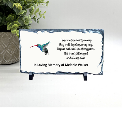 Memorial Stone Hummingbird - Custom Memorial Gift