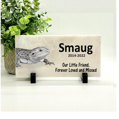 Iguana Memorial Stone- Bearded Dragon Memorial