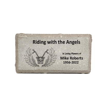 Motorcycle Biker Memorial - Custom Memorial Gift - Riding with the Angels