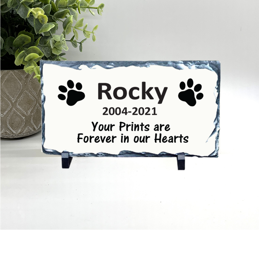 Pet Memorial Stone - Your prints are forever in our hearts