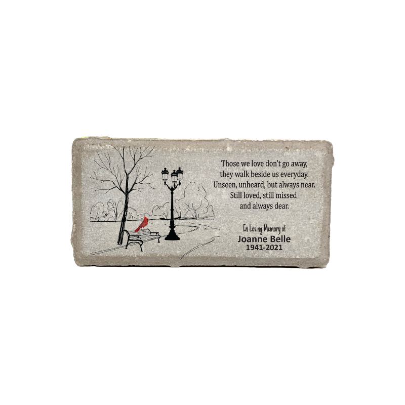 Personalized Memorial Stone - Cardinal Memorial Gift