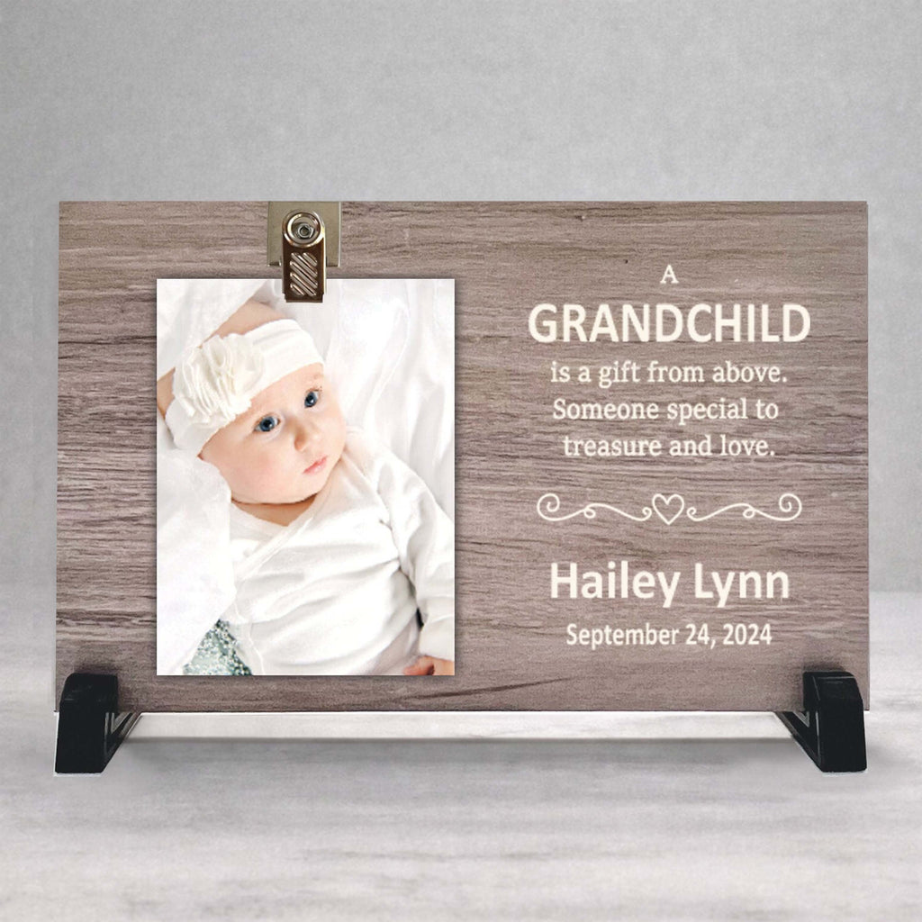 A Grandchild Gift is a Gift From Above Picture Frame - Personalized Grandchild Picture Frame