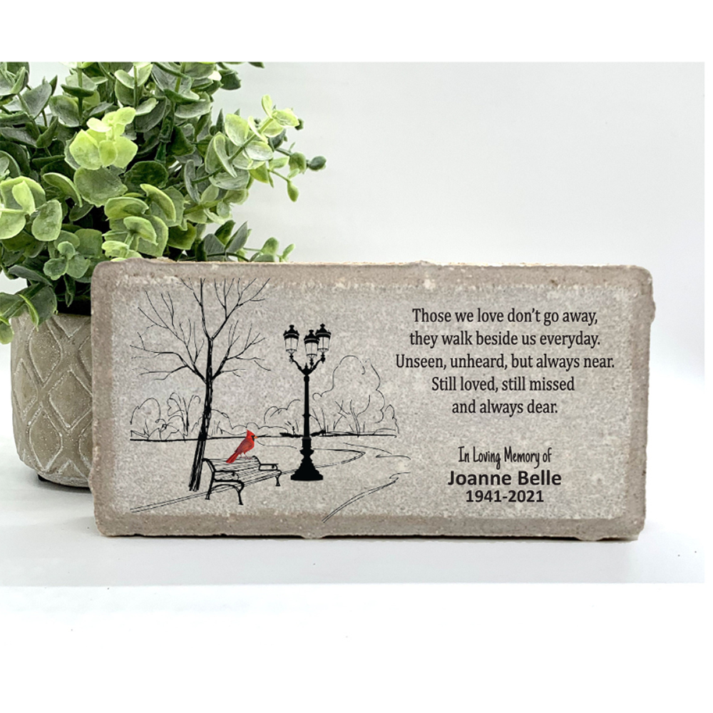 Personalized Cardinal Memorial Gift with a variety of indoor and outdoor stone choices at www.florida-funshine.com. Our Personalized Family And Friends Memorial Stones serve as heartfelt sympathy gifts for those grieving the loss of a loved one, ensuring a lasting tribute cherished for years. Enjoy free personalization, quick shipping in 1-2 business days, and quality crafted memorials made in the USA.