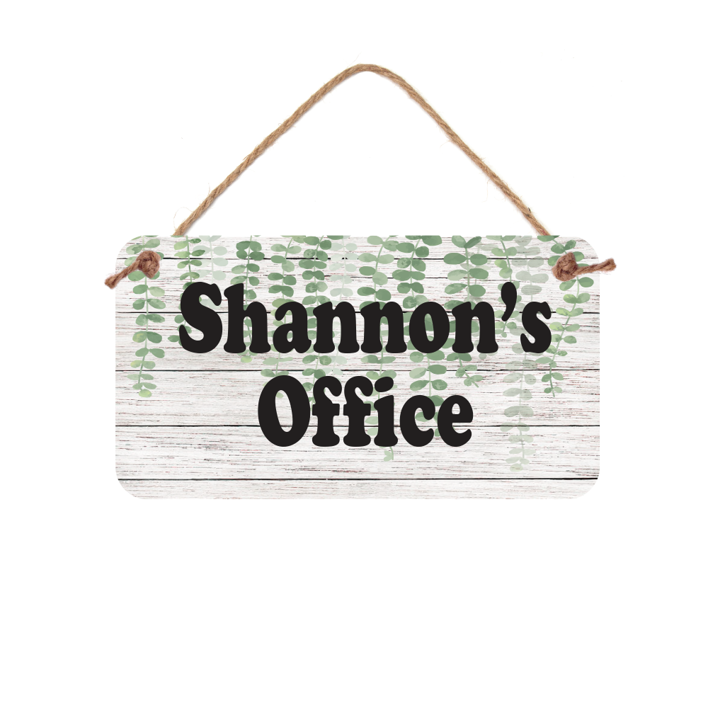 Personalized Name Sign - 5" x 10" Door Sign- Office Sign