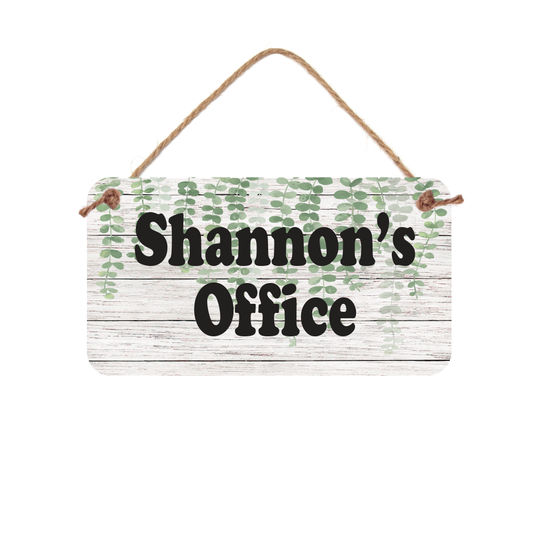 Personalized Name Sign - 5" x 10" Door Sign- Office Sign