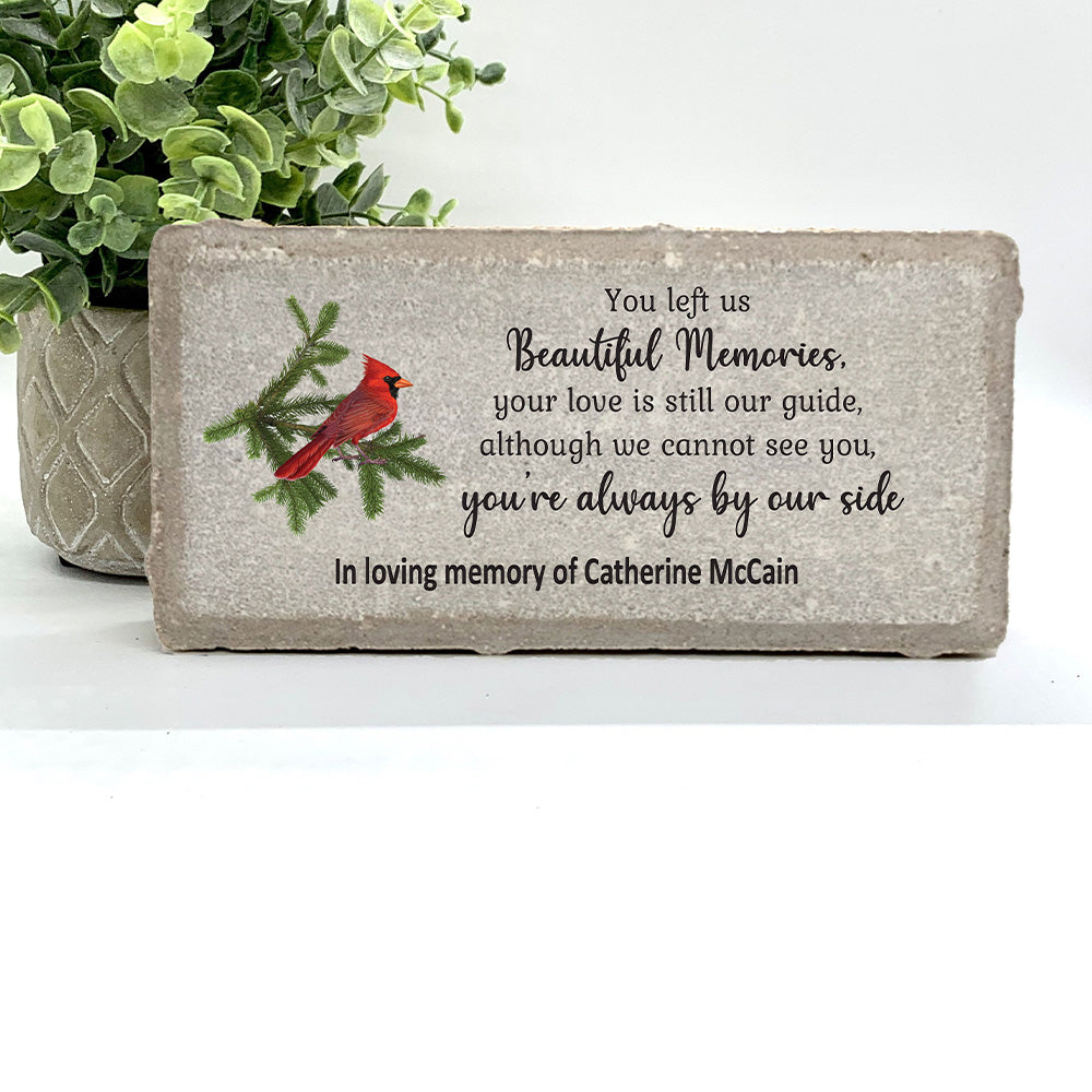 Personalized Cardinal Memorial Gift with a variety of indoor and outdoor stone choices at www.florida-funshine.com. Our Personalized Family And Friends Memorial Stones serve as heartfelt sympathy gifts for those grieving the loss of a loved one, ensuring a lasting tribute cherished for years. Enjoy free personalization, quick shipping in 1-2 business days, and quality crafted memorials made in the USA.