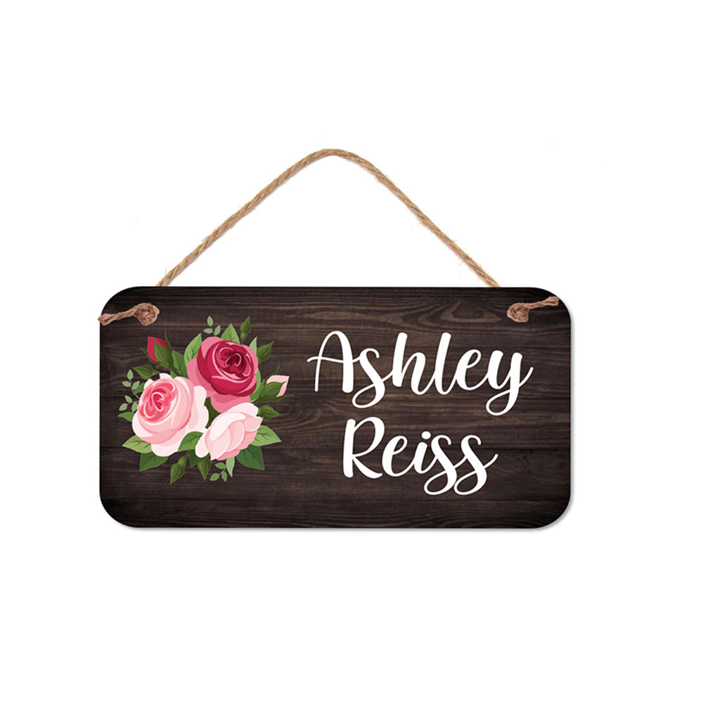 Custom Name Sign - Flower