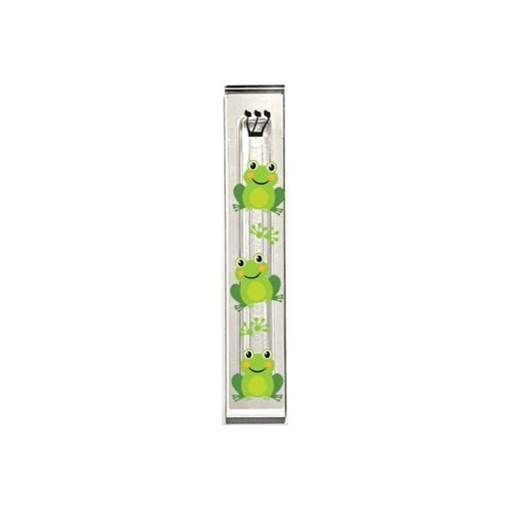 Frog Mezuzah - Acrylic Mezuzah - with or without name