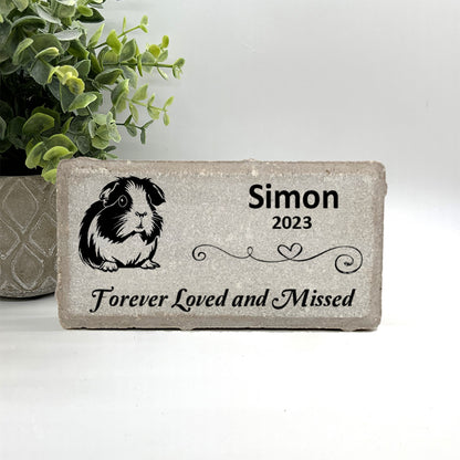 Guinea Pig Memorial Stone - Personalized Pet memorial stone  Pet Keepsake - Sympathy gift- Pet Memorial Gift