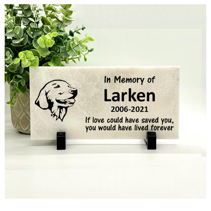 Golden Retriever Memorial Stone - Personalized Dog Memorial - Pet Memorial Gift - Pet Loss Gift - Pet Memorial Stone - Dog Memorial Stone