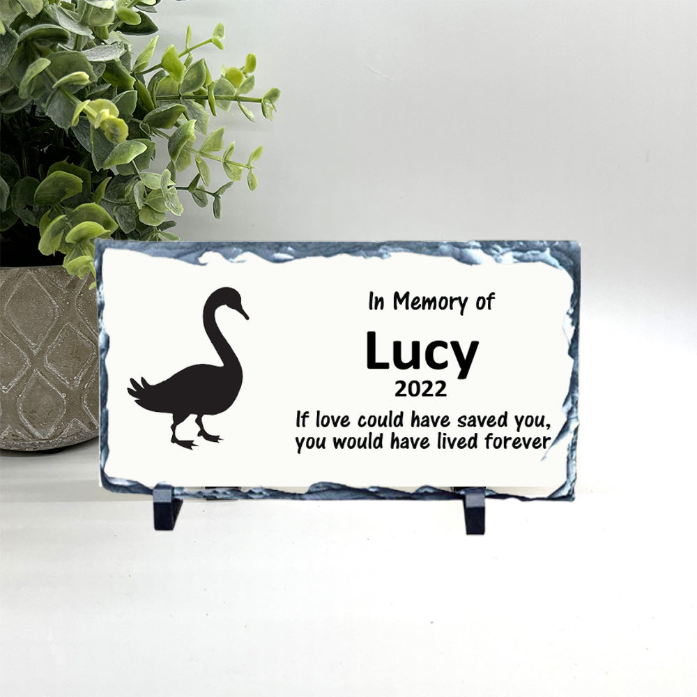 Goose Memorial Stone - Personalized Goose Memorial Gift