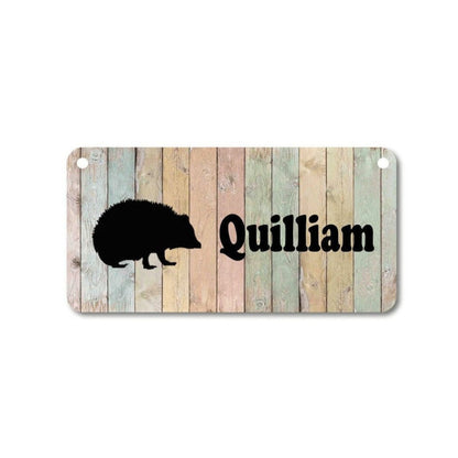 Hedgehog Cage Name Plate