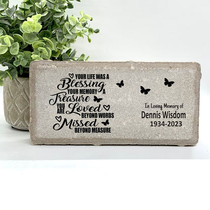 Personalized Butterfly Memorial Gift with a variety of indoor and outdoor stone choices at www.florida-funshine.com. Our Personalized Family And Friends Memorial Stones serve as heartfelt sympathy gifts for those grieving the loss of a loved one, ensuring a lasting tribute cherished for years. Enjoy free personalization, quick shipping in 1-2 business days, and quality crafted memorials made in the USA.