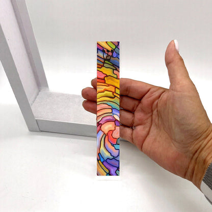 Mezuzah - Colorful Stained Glass Look Acrylic Mezuzah