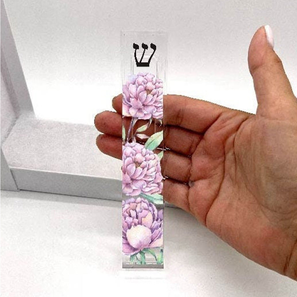 Mezuzah - Peony Mezuzah - with or without name