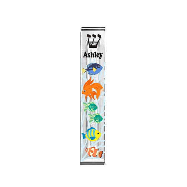 Personalized Fish Theme Acrylic Mezuzah