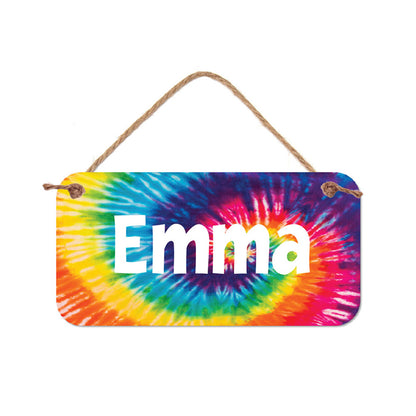 Personalized Tie Dye Name Sign -5" x 10"  sign