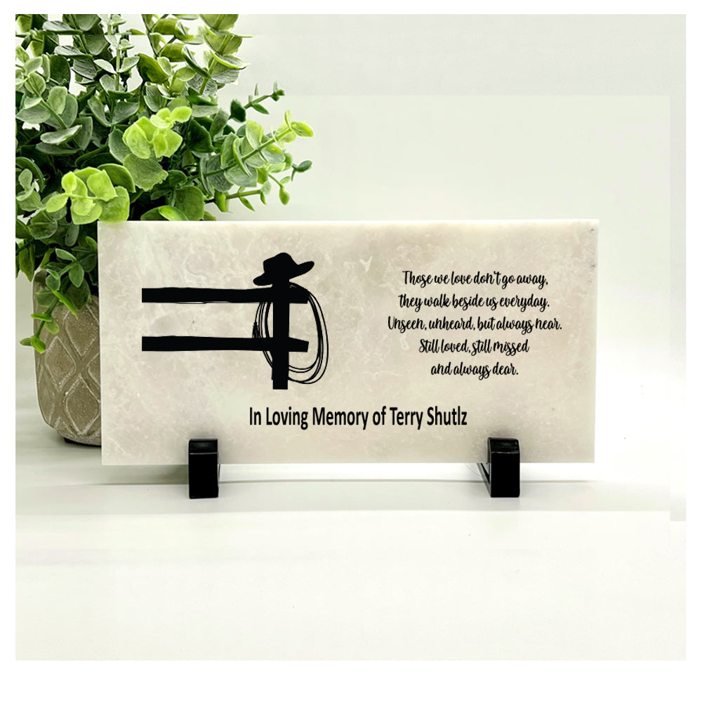 Memorial Stone - Cowboy Memorial Gift