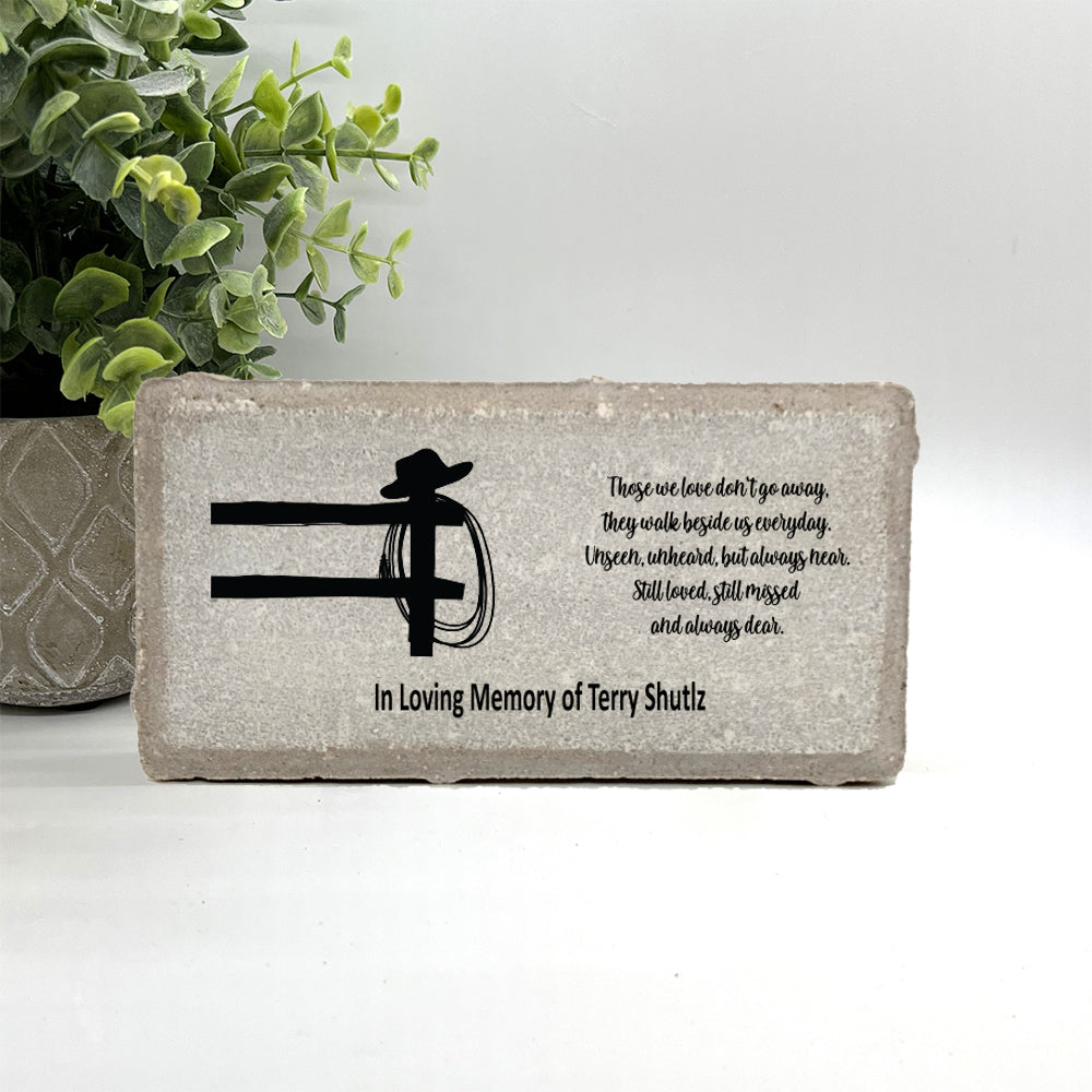 Memorial Stone - Cowboy Memorial Gift