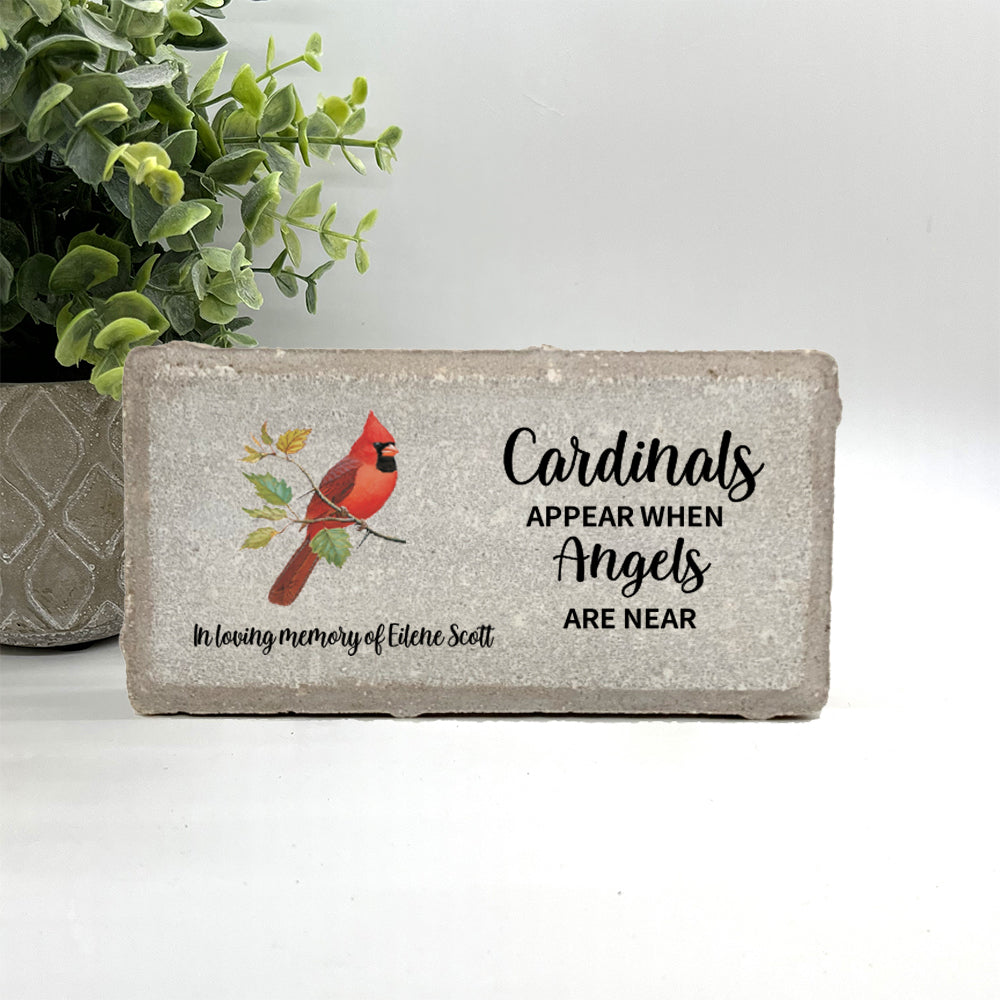 Personalized Cardinal Memorial Gift with a variety of indoor and outdoor stone choices at www.florida-funshine.com. Our Personalized Family And Friends Memorial Stones serve as heartfelt sympathy gifts for those grieving the loss of a loved one, ensuring a lasting tribute cherished for years. Enjoy free personalization, quick shipping in 1-2 business days, and quality crafted memorials made in the USA.