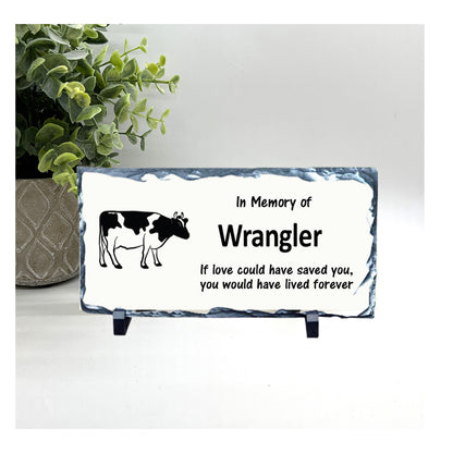 Cow Memorial Stone - Cow loss gift