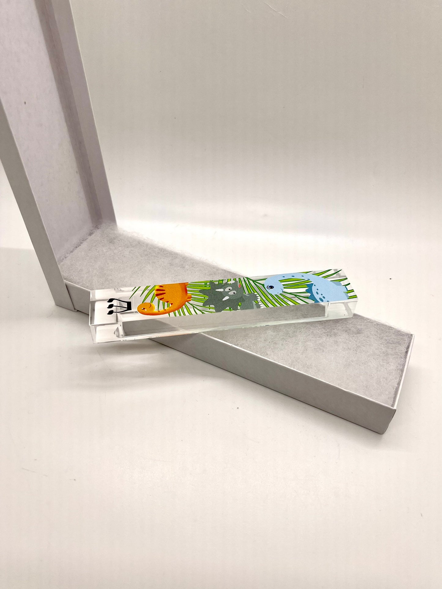 Dinosaur Mezuzah - Personalized Acrylic Mezuzah