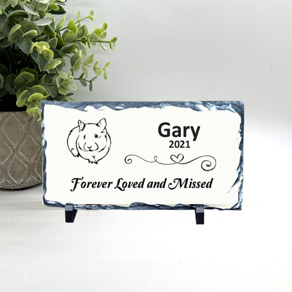 Guinea Pig Memorial Stone - Forever Loved and Missed