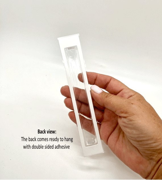 Mezuzah - Acrylic Mezuzah - Modern Mezuzah - Personalized Judaica Gift - New Baby Gift - New Home Gift - Shades of blue