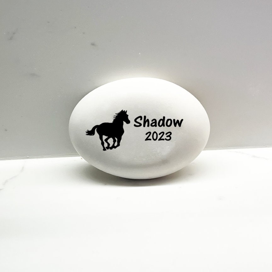 Horse Memorial Stone - Personalized Pet Keepsake- Pet Loss Gift - Custom Horse Sympathy Gift - Horse Condolence Gift- Horse Bereavement Gift - MemorialGiftsandmore - Memorial Stones - Pets