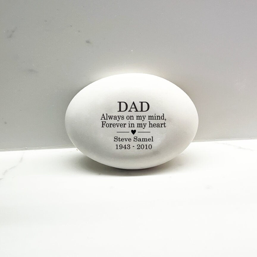 Father Memorial Stone - Dad Memorial - Sympathy Gift - Condolence Gift - Custom Memorial Gift- Loss of Father