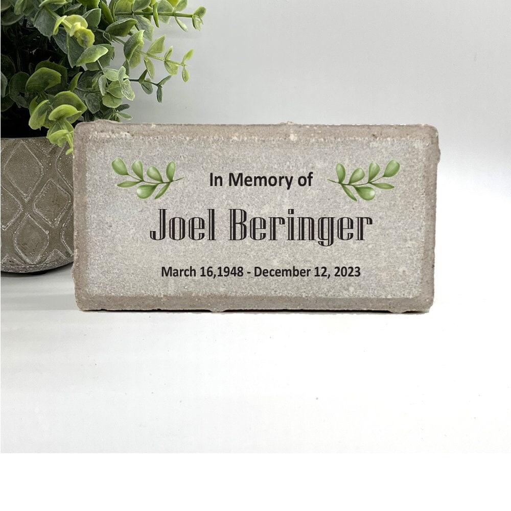 In Memory of Memorial Personalized Garden Stone, Custom Memorial Gift, Sympathy, Loss of Mother Gift, Loss of Father, Remembrance Gift - MemorialGiftsandmore - Memorial Stones - People