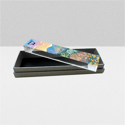 Mezuzah - Landscape Scene Mezuzah - With or without Name - Acrylic Mezuzah -Judaica Gift - Personalized Mezuzah Case