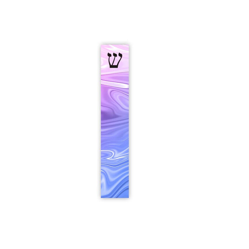 Mezuzah - Fluid Art Mezuzah - with or without name - Girls Room Acrylic Mezuzah - Personalized Judaica Gift - New Baby Gift - New Home