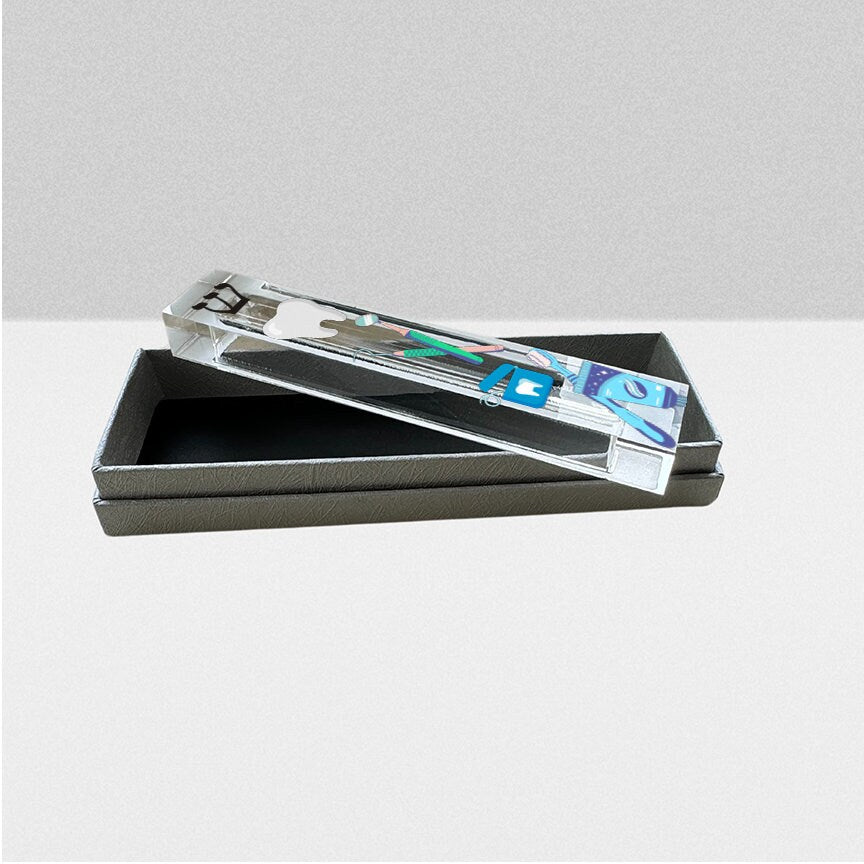 Dentist Mezuzah - Acrylic Mezuzah - Perfect for Dentist or Dental Student - Lucite Mezuzah for Dentist - Dentist Office Gift