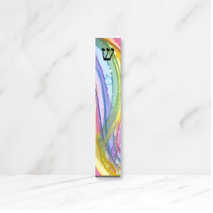 Personalized Colorful Mezuzah - With or without name - Acrylic Mezuzah - Kids Mezuzah - New Home - Baby Gift - Teen Mezuzah