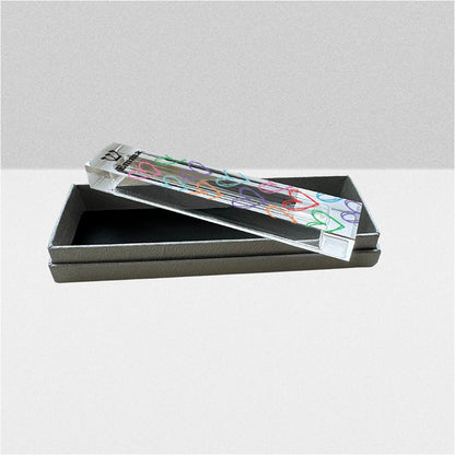 Mezuzah - Personalized Heart Mezuzah - With or without name - Colorful Heart Outlines - Acrylic Mezuzah - Kids Mezuzah - New Baby Girl Gift