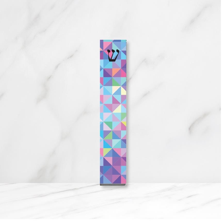 Mezuzah - with or without name - Colorful Acrylic Mezuzah - Modern Mezuzah - Personalized Judaica Gift - New Baby Gift - New Home Gift