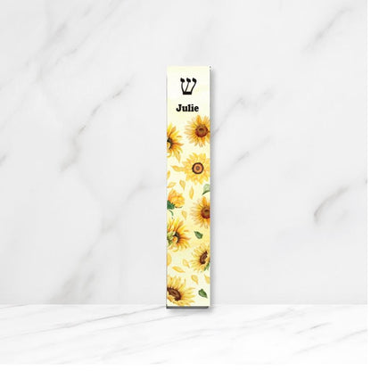 Mezuzah - Sunflower Mezuzah - Acrylic Mezuzah - Modern Mezuzah -Personalized Judaica Gift - New Baby Gift - Kids Mezuzah - New Home Gift