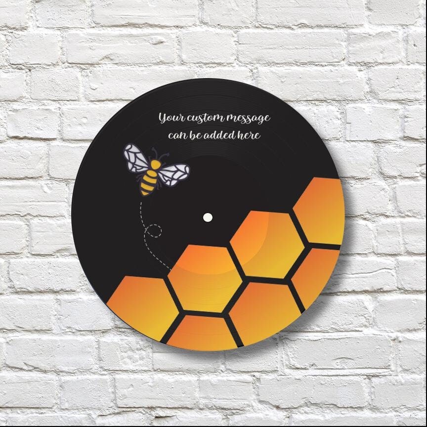 Bee Vinyl Record Art, 12