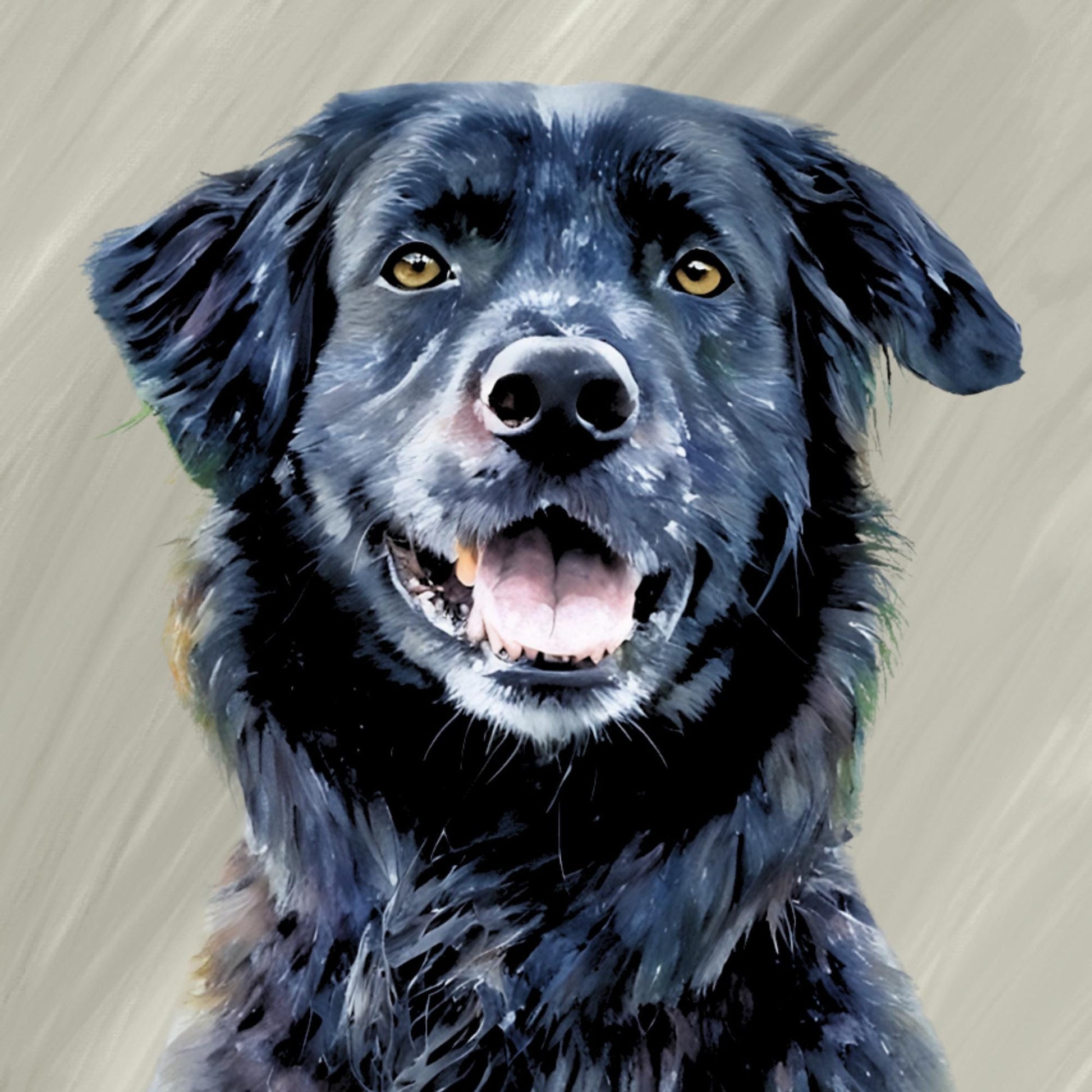 Custom Digital Pet Portrait or Printed Pet Portrait on Canvas – Personalized Pet Artwork - Pet Memorial Gift - Dog, Cat & Pet Lovers Gift