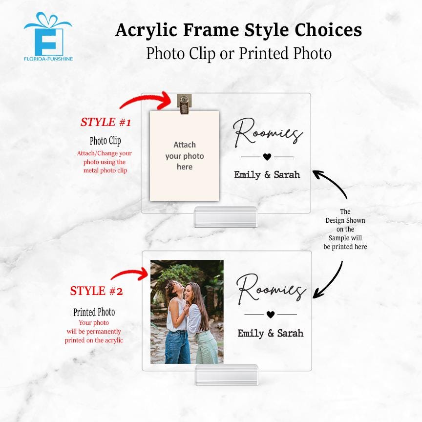 Personalized Acrylic Engagement Frame – Custom Photo Gift for Couple with Names & Quote – Engagement or Wedding Keepsake Sign