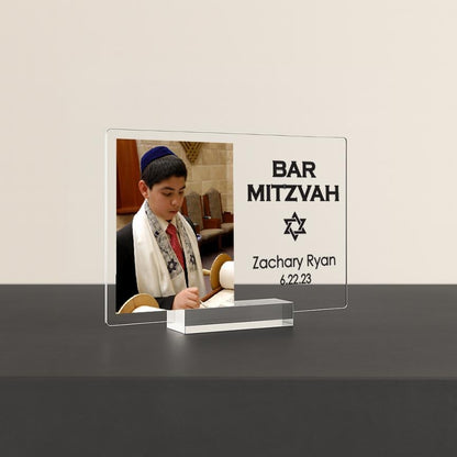 Bar Mitzvah Frame, Bar Mitzvah Gift, Gift Ideas for Bar Mitzvah Boy, Personalized Frames, Custom Acrylic Bar Mitzvah Frame